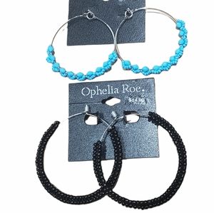 Ophelia roe earrings (2 pairs)